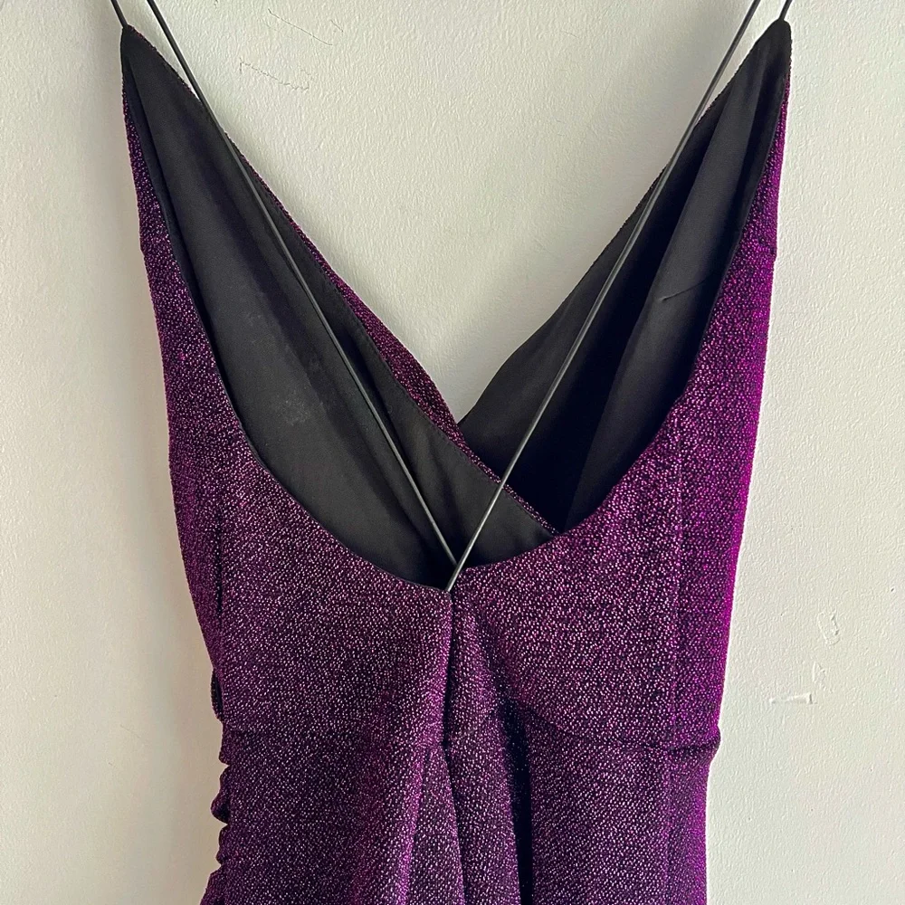 NWT Disco Shimmer Forever 21 Wrap Dress - Picture 5 of 8